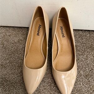 Abound Patent Nude Pointed Toe Flats